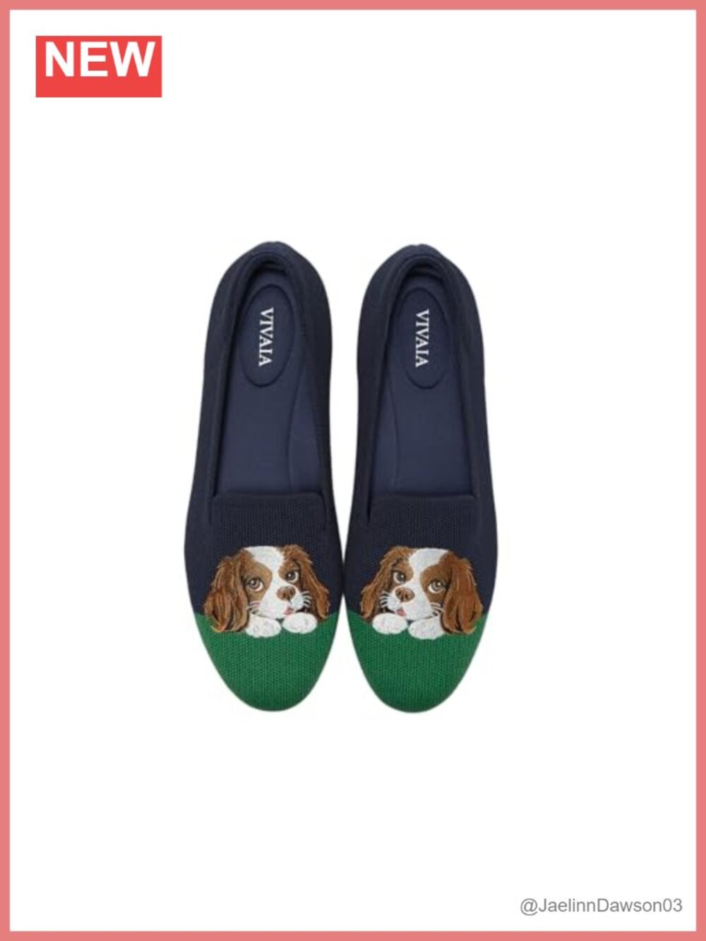 Round-Toe Embroidered Loafers Slip-On Comfortable Knit Flat Women Casual